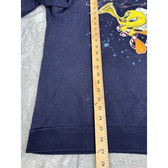 Vintage 1999 Looney Tunes Tweety Pullover Sweatshirt Women's Size 1X Blue - Picture 10 of 10